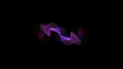 Neon effect background featuring a continuous glowing pattern on a dark backdrop, ideal for visual layouts, Earth Day