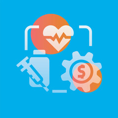 reservation medical resources  glassmorphism illustration.