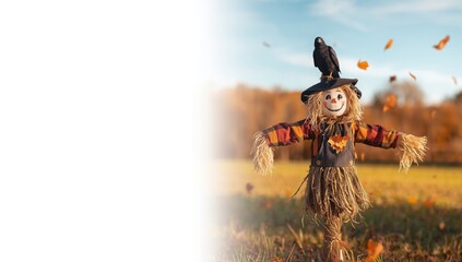 A ghostly Halloween character with glowing eyes, used as a festive decoration for October celebrations