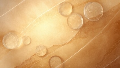 Abstract background with glass circle patterns serving as a digital interface backdrop, highlighting modern aesthetics