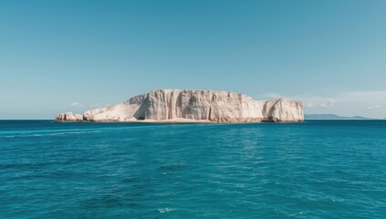 Coastal white cliffs in Limassol with visible erosion patterns, highlighting shoreline stability concerns