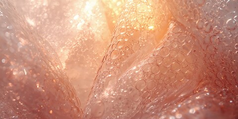 Fototapeta premium Background of transparent plastic bubbles, cushioning properties in packaging applications