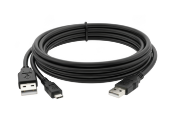 Black usb to micro usb cable
