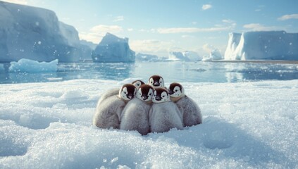 Gentoo penguin chicks on rocky terrain, highlighting their swift aquatic movement, World Penguin Day