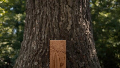 Fototapeta premium Unfinished tree raw material serving as a rustic background for design projects, highlighting natural textures