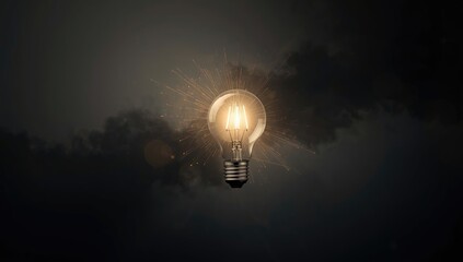 Bright light bulb against a textured background used as an editorial header backdrop
