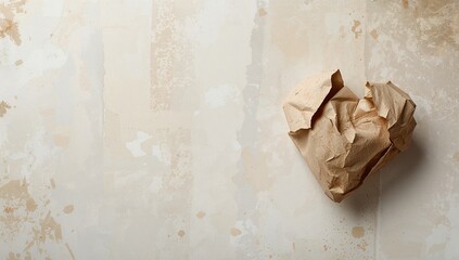 Paper heart made from layered paper, serving as a handmade craft, observed during International Paper Craft Day