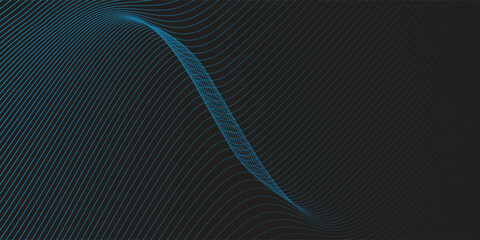 The monochromatic abstract background features soft blue light streaks on a dark gradient field.