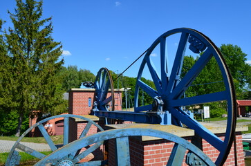 Historic Water-Powered Cable Wheel Mechanism, Elblag Canal Inclined Plane, Poland