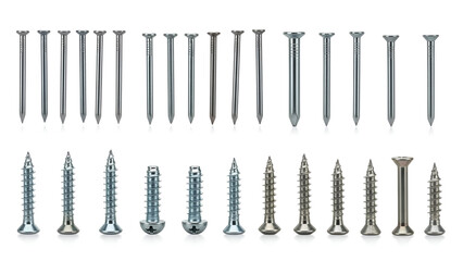 Metal Nails and Screws Set | Construction Hardware