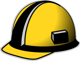 A yellow hard hat.

