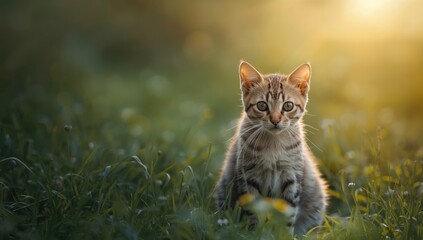 Feral cat lying in natural surroundings, highlighting wildlife adaptation and outdoor activity