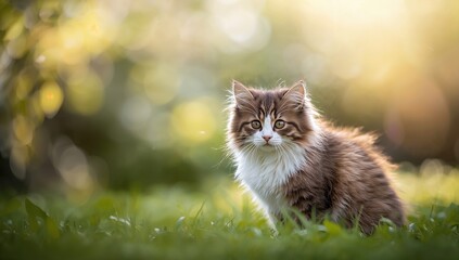 Photo of a homeless feline, highlighting resilience in city environments