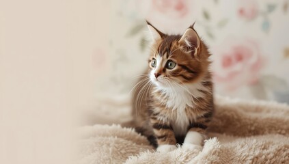 Brown tabby with white kitten, highlighting feline grooming and health, World Animal Day