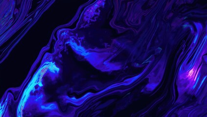 Abstract neon liquid surface with holographic ink patterns, ideal for futuristic website backgrounds