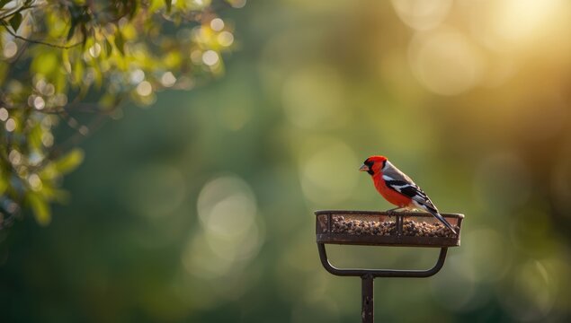 Vivid bird resting amidst foliage, highlighting birdwatching and ecological awareness