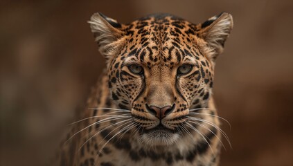 Fototapeta premium Close-up of North-Chinese leopard fur texture highlighting natural camouflage for conservation awareness
