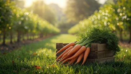 Farmers gathering root vegetables and carrots, highlighting agricultural activity in the harvest season