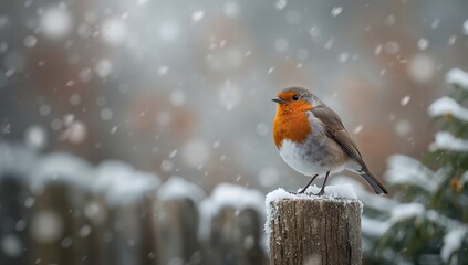 Garden scene featuring a Robin Redbreast, a widely loved UK bird, resting among foliage in bright conditions, spring wildlife
