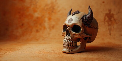 Skull emblem creation, focusing on clean lines and graphic impact for logo and banner designs