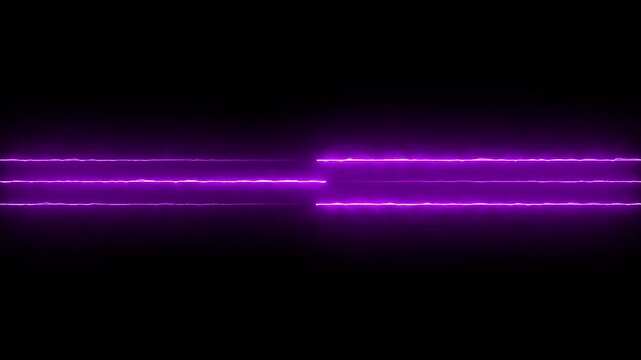 Vibrant Purple Laser Light Beam in Dark Background with Glowing Effect for Futuristic Technology and Sci- Fi Visuals