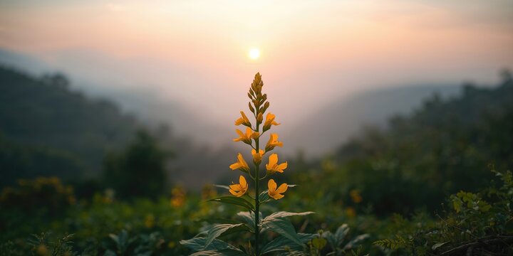 Crotalaria Spectabillis, a medicinal plant found in Revdanda near Alibag Maharashtra, for herbal medicine, Earth Day