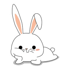 Cute Bunny Vector Art
