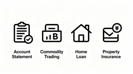 Account statements, commodity transactions, and other elements represent the financial service functions of mortgage and property insurance, and are suitable for financial promotional materials.
