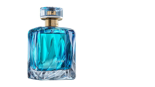 bottle of perfume isolated on white