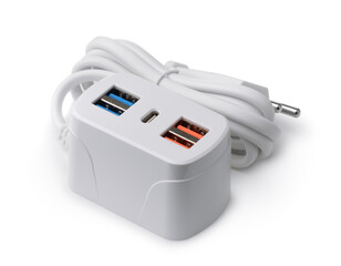 Extension lead with 5 USB charging ports