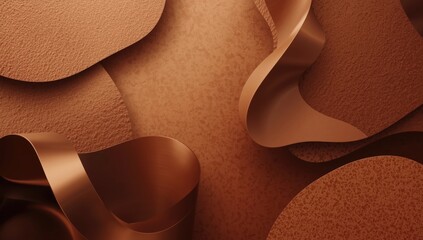 Abstract wallpaper with brown color palette serving as a background for digital layouts
