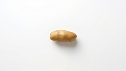 Uncooked organic potato with natural skin, used as a background for culinary layout
