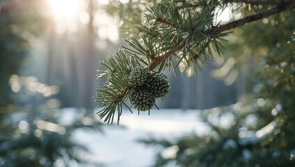 Close-up of green and black pine knobs with visible grain texture, suitable for interior design accents