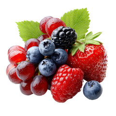 berries on white background