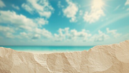 Vintage style paper with out-of-focus sky and clouds, suitable for magazine header, World Malaria Day