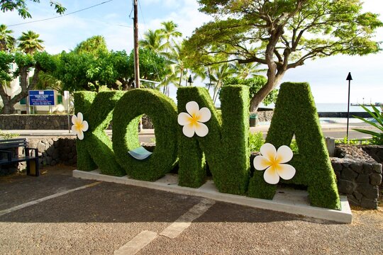 Kailua Kona, Hawaii Island at twilight