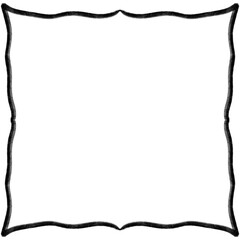 Minimal Wavy Square Frame