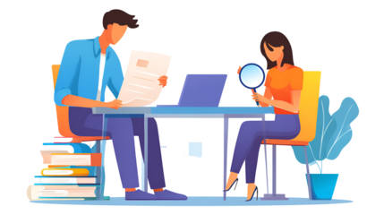 business people working together