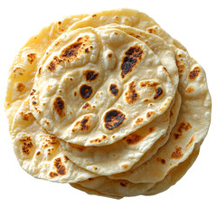 Stacked round flatbread culinary image