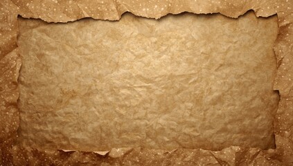 Polka dot patterned brown paper used as a decorative wrapping material in gift packaging, focusing on texture