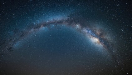Milky way galaxy with stars and space dust in the universe, long exposure capturing cosmic detail, National Astronomy Week