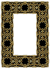 Gold Roses And Vines Silhouette Enhanced 
