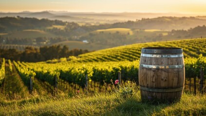 Obraz premium Grape cultivation at Hastings Hawkes Bay vineyard under clear sky, highlighting harvest season
