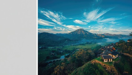 Mountain scenery in Batu Malang, highlighting seasonal change and natural erosion processes