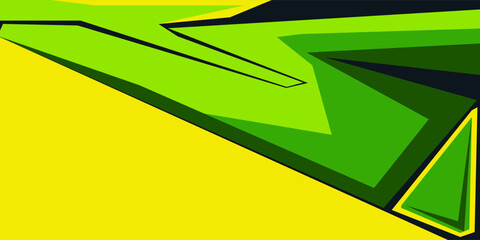 sport background green and yellow color with sharp geometric shapes with halftone texture