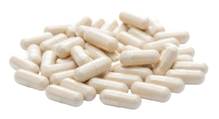 Pile of White Capsules on Black Background pills medicine