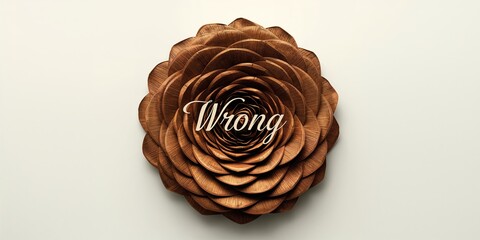 Macro image of a brown rosette design, used for editorial header backgrounds, Earth Day