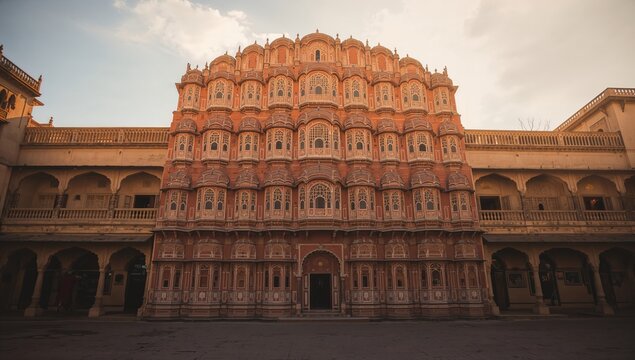 Old town's largest haveli features a majestic facade, highlighting heritage architecture