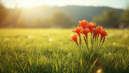 Papaveraceae blooms in their native environment, highlighting plant diversity and habitat interaction