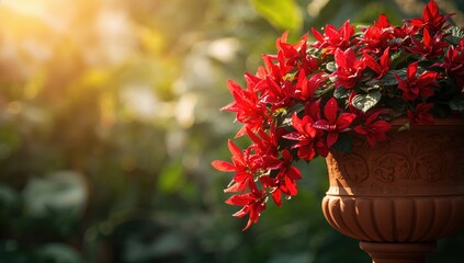 Begonia boliviensis, colorful summer garden flowers, floral diversity celebration
